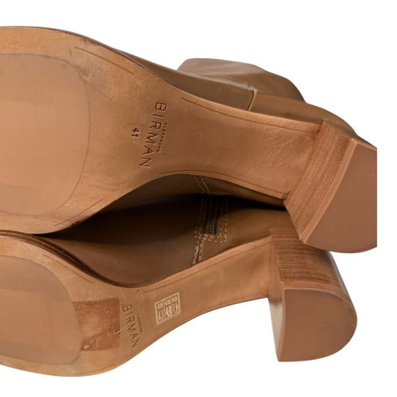 Alexandre Birman Brown Leather Heeled Knee High Boots Women Size EU 41 - Picture 11 of 12